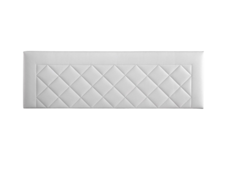 Cabecero Tapizado DOMUS para Cama 135 Polipiel Blanco ( 145 x 50 x 7 cm)