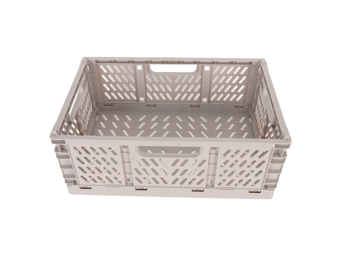 Cesta de lavandería de plástico plegable de gran capacidad para oficina