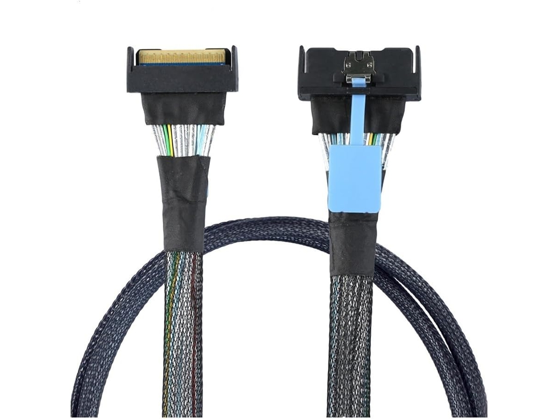 Cable Adaptador Slimline Sas Mcio Sff 8654 8i 5.0 Pcie De 74 Pines