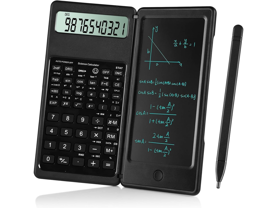 Calculadora inteligente y portátil con portapapeles, ideal para oficina y usos científicos. Modelo S9 con batería. Sfushos