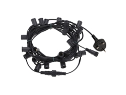 2026-luces De Cadena Exterior 25ft 25 Bombillas G40 E12 175w Ip44 5 Repuestos Uk Plug Blanco Cálido Para Jardín Fiestas Navidad