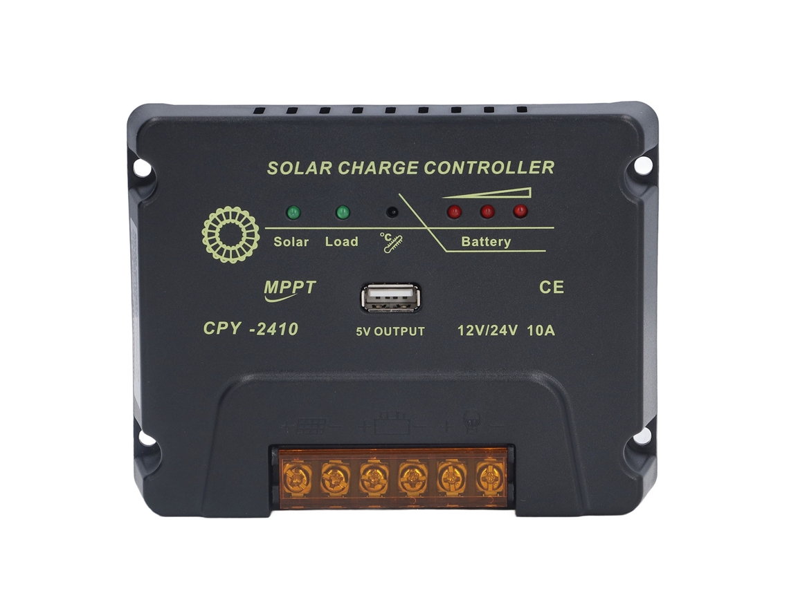Controlador De Carga Solar Mppt Adaptativo De 12v/24v Y 10a Con Salida Usb Para Aplicaciones Industriales De Agua.