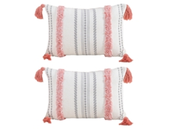 Funda De Almohada Bohemia Con Borlas, 30 X 50 Cm, Estilo Minimalista