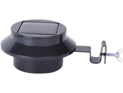 Juego De 2 Luces Solares Led Para Valla, 3 Led, Luz Cálida.