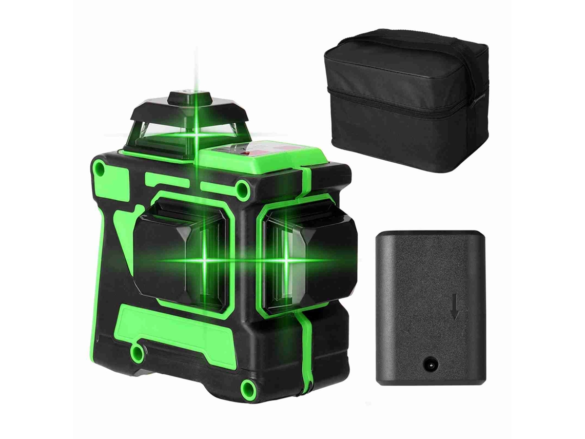 Nivel Láser 3d Con 12 Líneas, Autonivelante, Herramienta Vertical Y Horizontal, Resistente Al Agua Y Al Polvo, Para Uso En Interiores Y Exteriores.