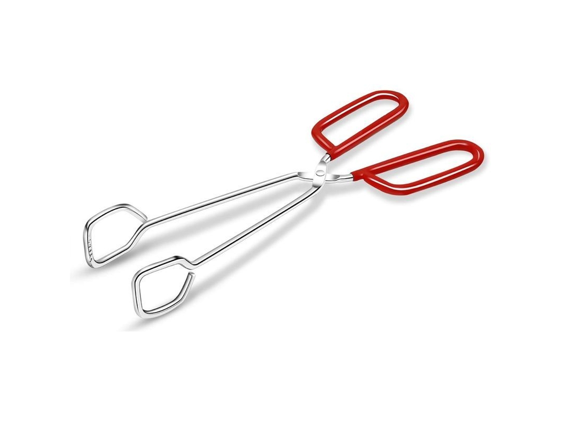 2026da-pinzas De Cocina De Acero Inoxidable Hiash 10 Pulgadas Para Cocina Barbacoa Con Mango Rojo Antideslizante
