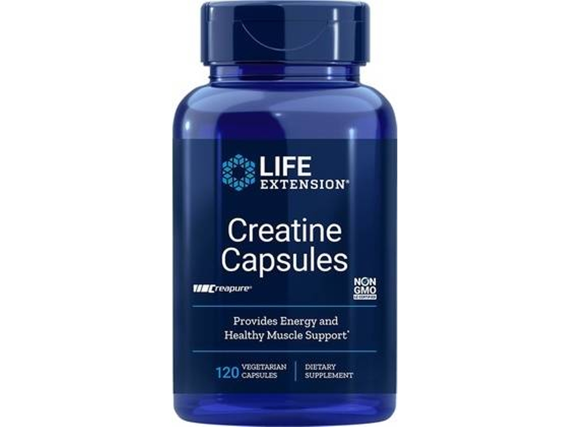 Complemento Alimenticio LIFE EXTENSION Creatina (120 cápsulas vegetais)