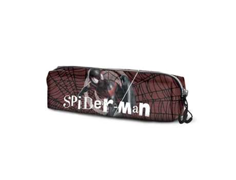 Spiderman Blackspider Estuche Portatodo Cuadrado FAN 2.0, Rojo
