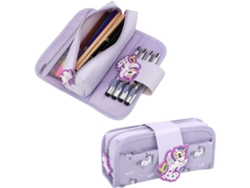 VVJIJILLY Estojo De Lápis De Grande Capacidade, Bolsa Para Canetas Com Zíper Removível E Design De Desenho Animado
