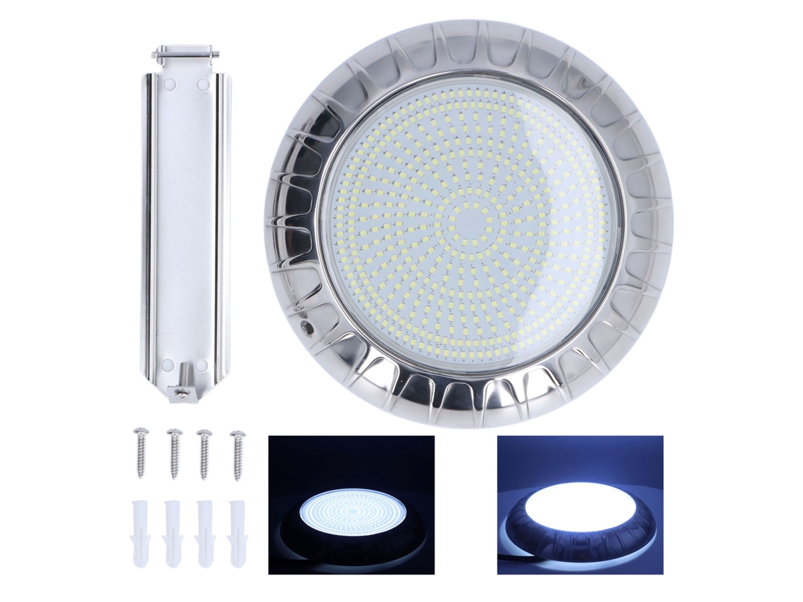 Lámpara Led De Acero Inoxidable Para Piscina, 12 V, 35 W, Color Blanco, Ip68, Resistente Al Agua, Es