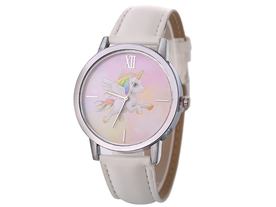 Reloj De Pulsera De Lujo Para Mujer Con Correa De Cuero, Estilo Moderno, Blanco.