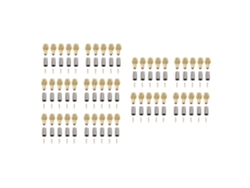 Paquete De 50 Conectores Coaxiales Sma Para Rg58, Rg142, Rg400, Lmr195 Y Rg223.