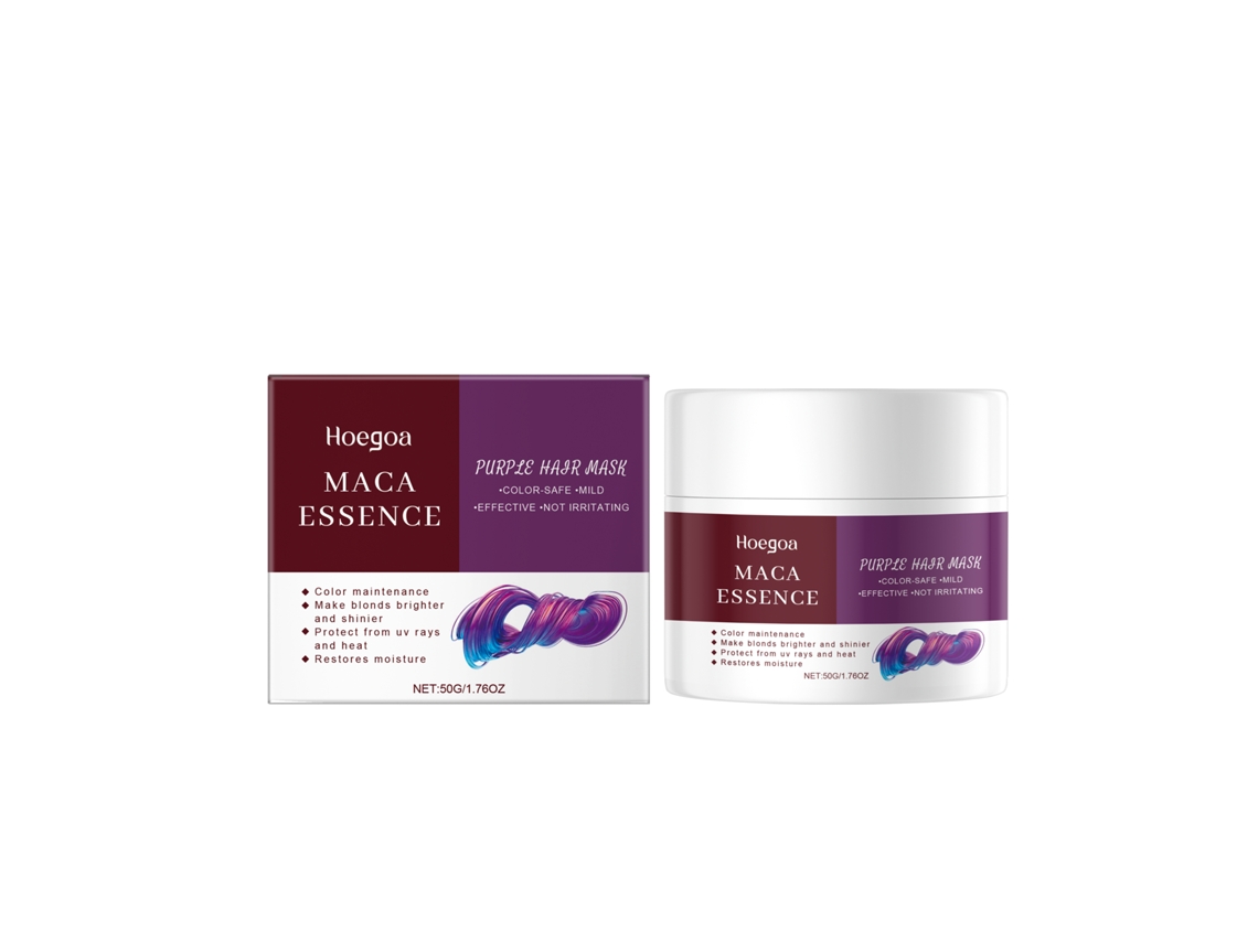 Mascarilla capilar nutritiva de color púrpura