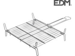 Parrilla EDM Doble con Pes 35X35Cm  - 2 Lados