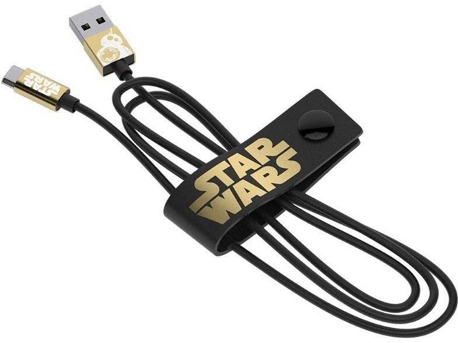 Cable TRIBE BB-8 (USB - Micro-USB - 1.2m - Negro)