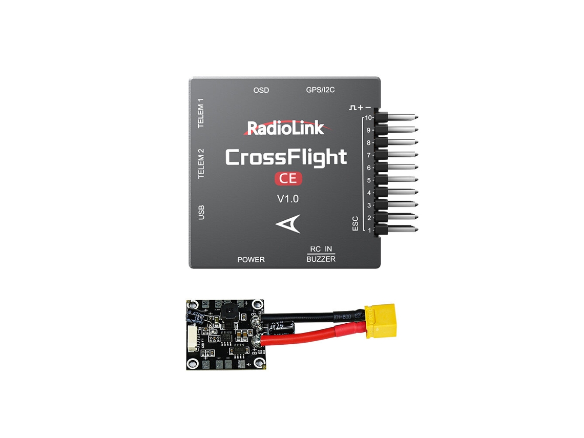 Controlador De Vuelo radiolink Crossflight-ce 2-12s Bec 5.3v Salida Pwm 10ch Osd Integrado Drones Carreras Rc Fpv