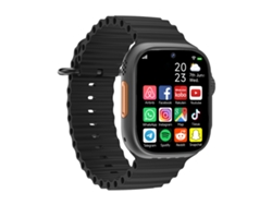Reloj inteligente con ranura para tarjeta de red 4G y cámaras duales frontal y trasera. (negro)
