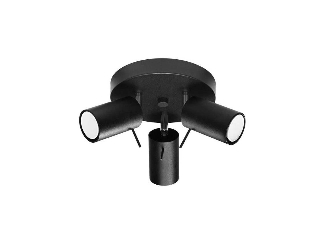 Sollux Sl.1016 Plafón Ring 3p Negro