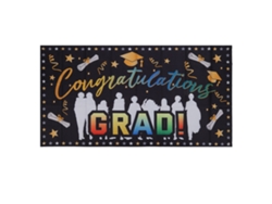 HYMNORA Banderola de Graduación 71x38 Pulgadas, Tejido de Poliéster Duradero, Sin Decoloración, 4 Ojales, Fácil Instalación, Felicitaciones Graduado