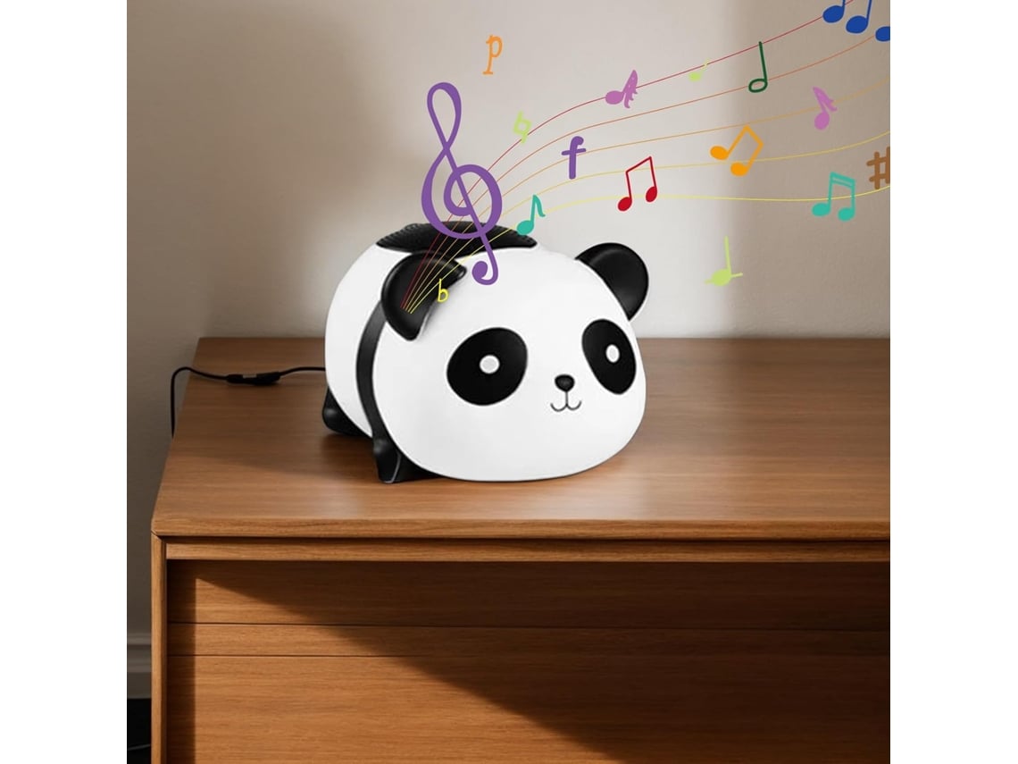 Mini Altavoz Con Cable | Altavoces Estéreo Con Forma De Panda | Lindo