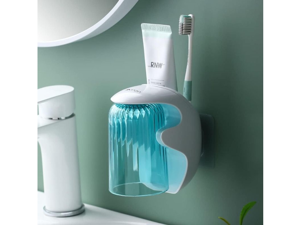 Soporte Para Cepillo De Dientes Infantil Para Baño, Soporte Para Cepillo De Dientes Eléctrico Y Pasta De Dientes (verde)