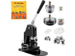 Máquina para fabricar botones Succebuy, kit de prensa perforadora de insignias multitamaño de 1,25 y 2,25 pulgadas