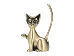 Soporte Para Anillos Con Forma De Gato, Fabricado En Aleación De Zinc Duradera Y Organizador De Joyas De Estilo Retro.