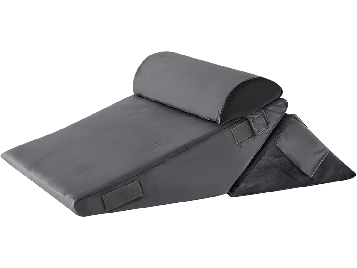 Almohada En Forma De Cuña Para Dormir, Ajustable,