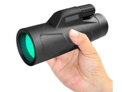 Telescopio monocular 10x42 IP68 antivaho, resistente a golpes, correa de mano para observación de aves, fauna silvestre, negro, Bestvite