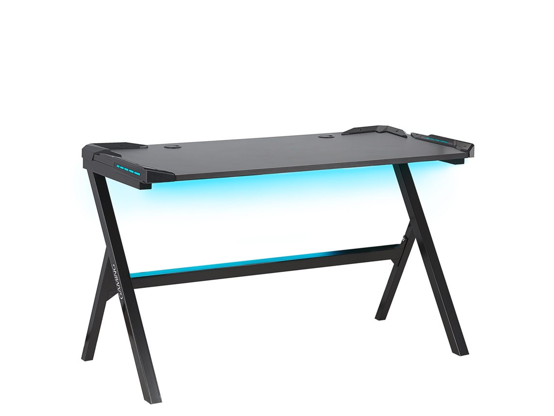 Escritorio gamer BELIANI Danvers de MDF Negro 120x60x71