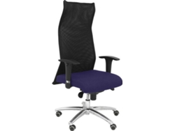 Silla de Escritorio Ejecutiva PYC Sahuco Azul con ruedas antiarañazos (Brazos Ajustables - Malla)