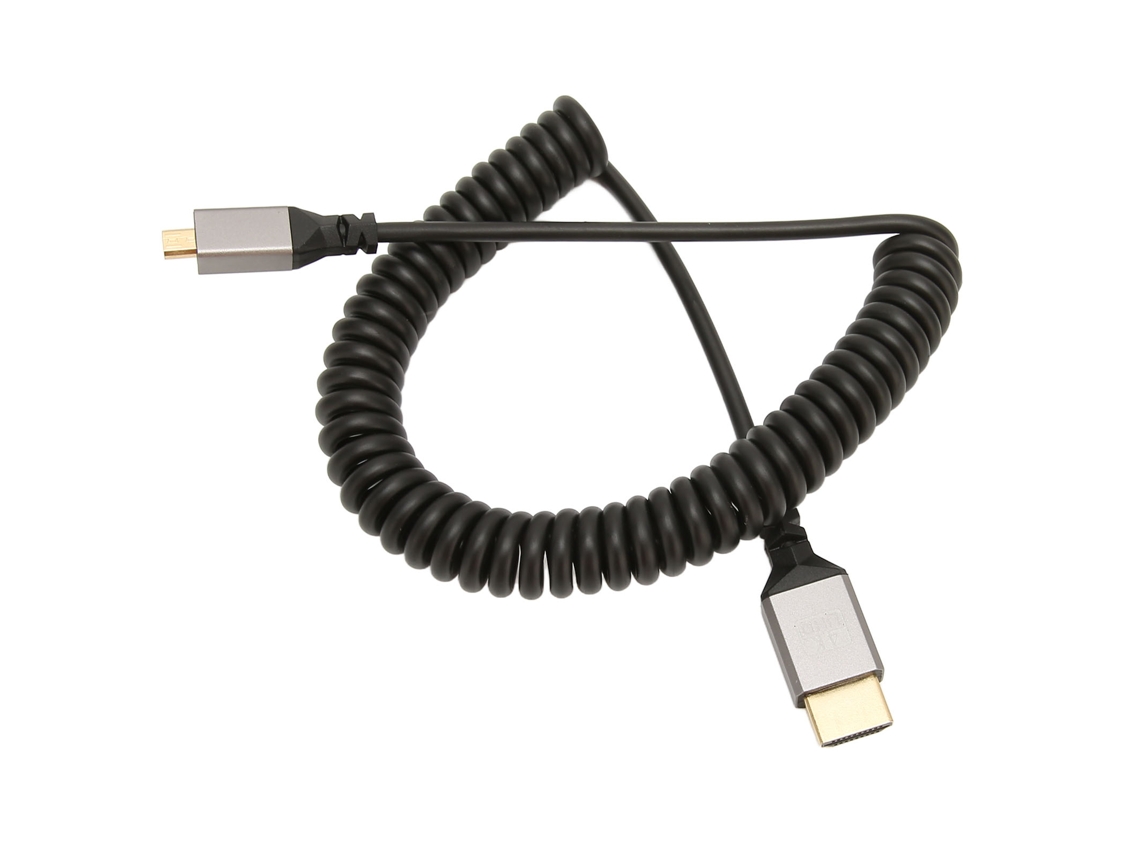 Cabo Adaptador Elástico Mciro Hd Multimedia Interface 4k 60hz 18gbps Para Tablet Câmera Tv Monitor