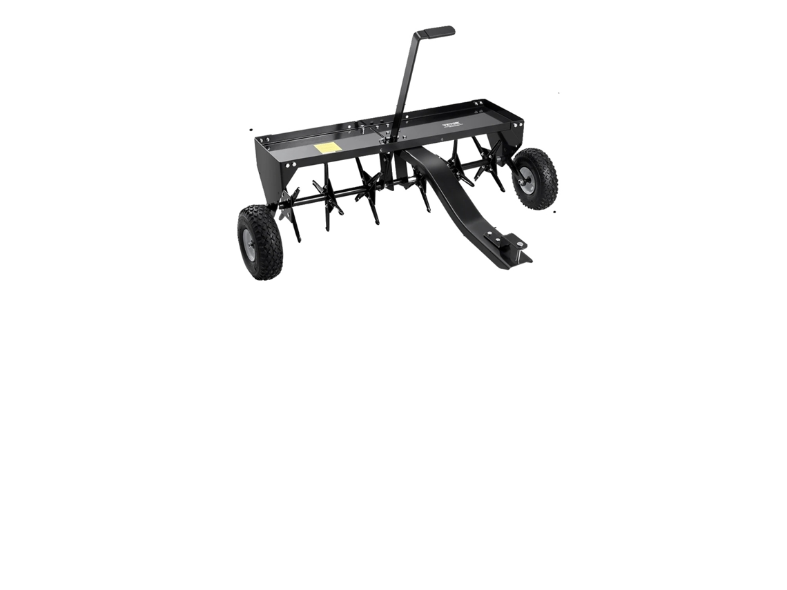 Aireador de césped remolcable, construcción de hierro resistente, aireación eficiente del césped, 40 pulgadas OEM