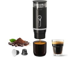 Cafetera portátil Yizhood 2 en 1 con bomba automática y cápsulas concentradas de doble uso