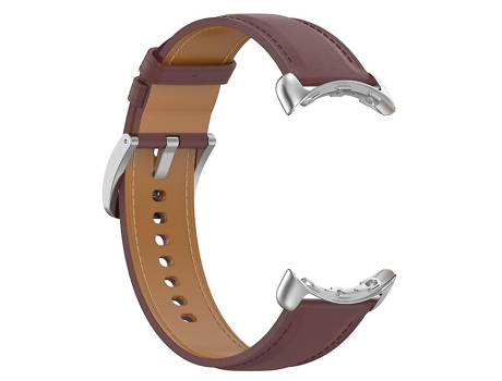 Correa para Google Pixel Watch Correa de cuero con costuras en relieve marrón oscuro VENISYMLIS