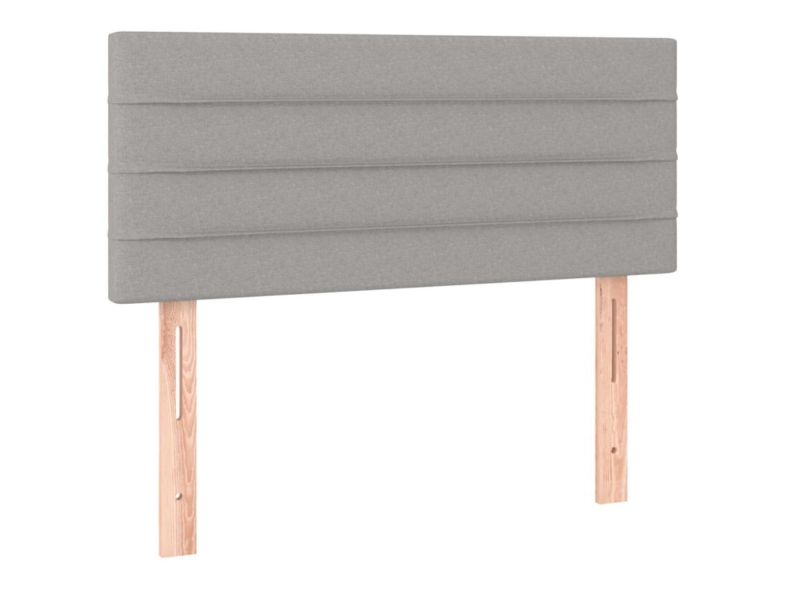 Cabecero de cama Tela 90x5x78/88 Cm Gris Claro MAISON EXCLUSIVE
