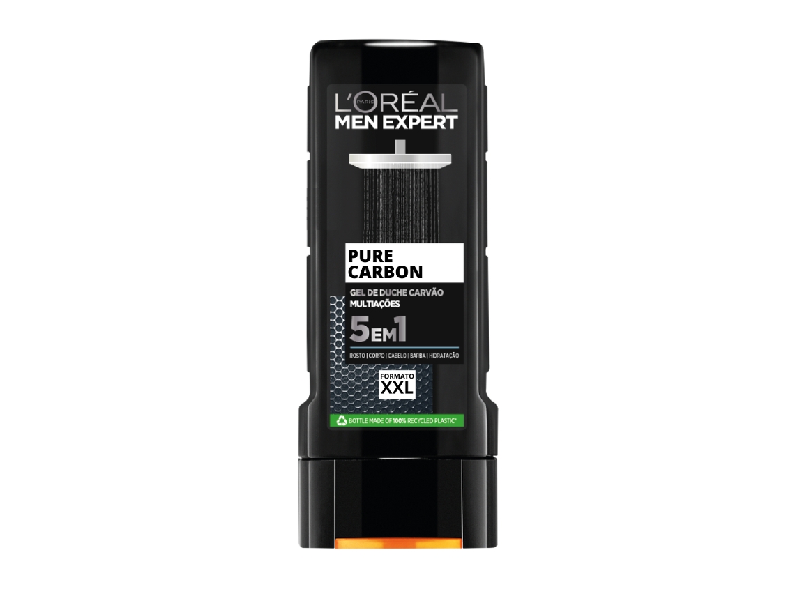 Gel de ducha Total Clean/pure Carbon para hombre 400 ml L'Oréal Paris
