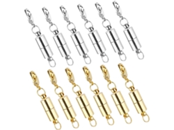 Nuobesty Juego De 5 Elegantes Cierres Magnéticos De Cobre Para Joyería, Fáciles De Usar, 12 Piezas