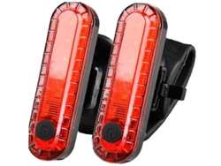 2 luces traseras para bicicleta recargables por USB, IPX8, color rojo, Yizhood