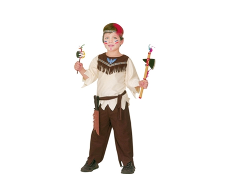 Disfraz de Niño WIDMANN indio beige con flecos (Tam.: 4 a 5 anos)