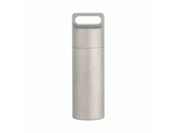 Estuche Pequeño De Titanio Impermeable Para Pastillas, Ideal Para Viajes, Acampadas, Senderismo Y Como Estuche Portátil.