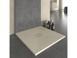 Base de Duche de Resina Slate Creme 90x70 Cm com Grade RC