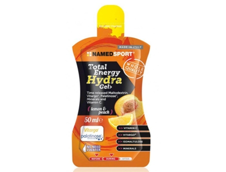 Gel Energético NAMEDSPORT Total Energy Hydra Gel Lemon & Peach (50ml)