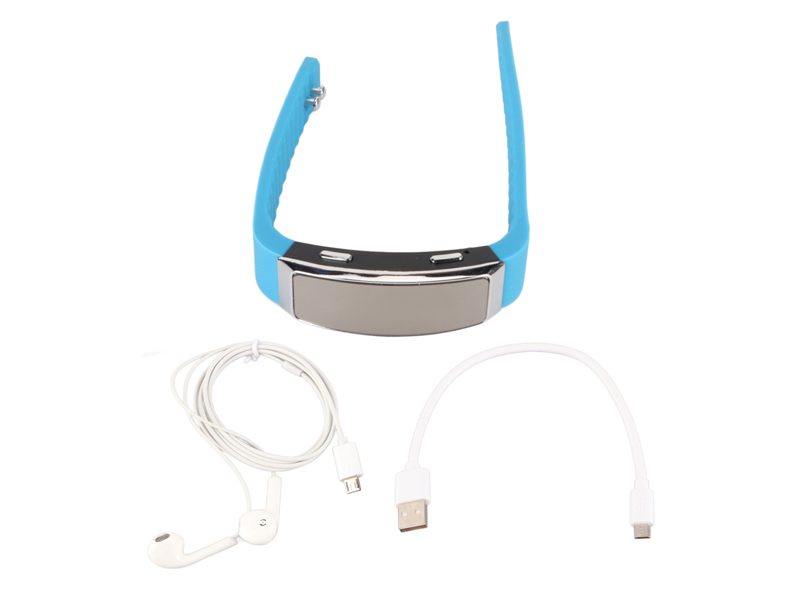 Reloj Grabador De Voz Hd Con Reducción De Ruido, Reproductor De Música Activo, Pulsera Para Reuniones Y Entrevistas, 32 Gb, Azul