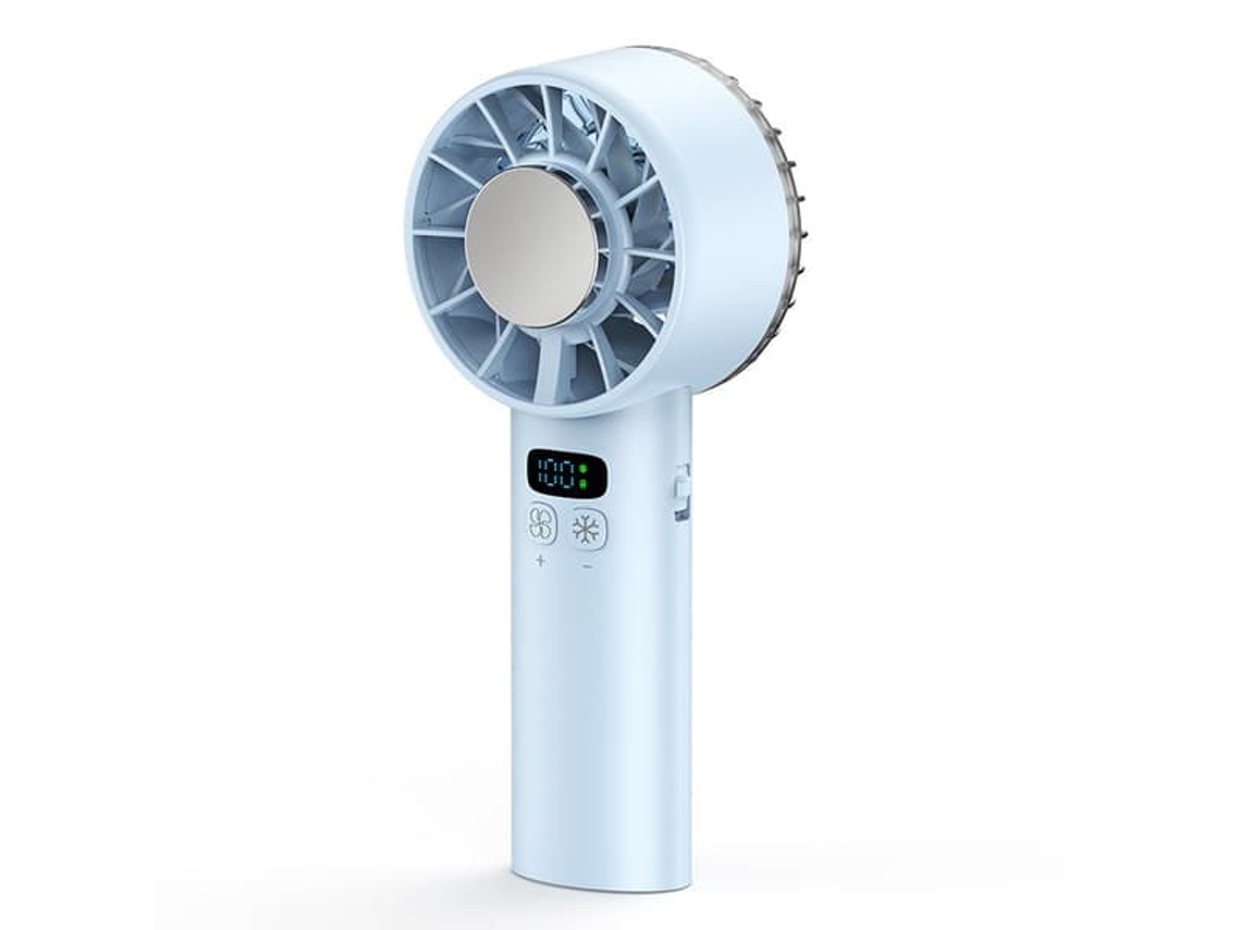 Ventilador portátil, ventilador portátil con función de refrigeración, batería de 5000 mAh, 1 unidad BRILVIBERA