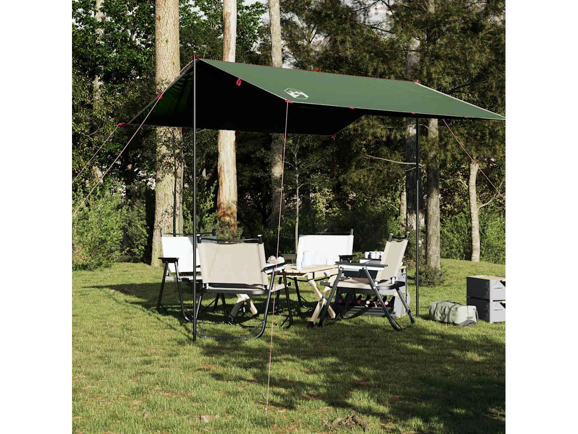 Lona De Camping Impermeable Verde 300x294 Cm