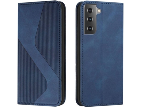 Carcasa Samsung Galaxy S22 Plus HFS-HOUSE Cartera Azul