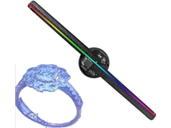 Proyector Ventilador Led Holográfico 16,5” 244 Led Resolución 2000x224 P Navidad