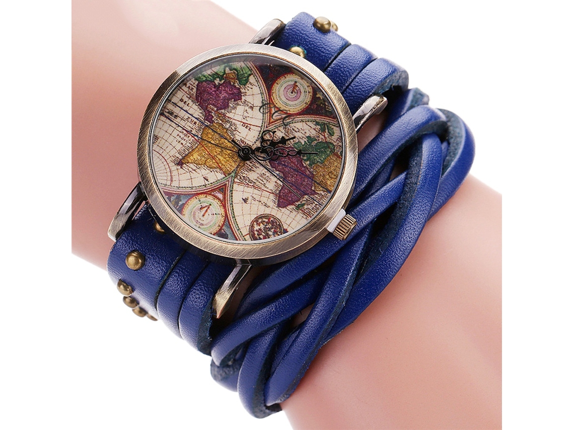Reloj De Moda Ultrafino Para Mujer Con Esfera Analógica Redonda Y Correa De Piel Sintética Negra.