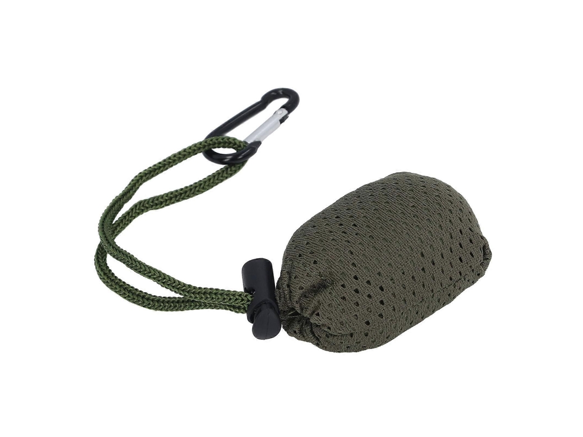 Bolsa de supermercado plegable, reutilizable y lavable con gancho, verde, GOKOCO